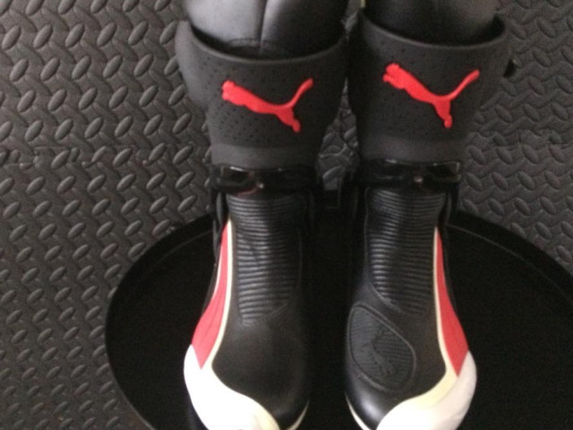 PUMA 1000 Motorcycle Boots Black Red/White EU41 UK Men's Size 7 0