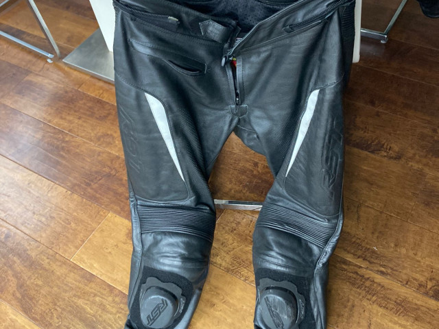 RST GT Two Piece Leathers.  Size 46 in Jacket and 34 ins Trousers 1