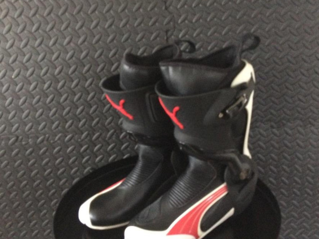 PUMA 1000 Motorcycle Boots Black Red/White EU41 UK Men's Size 7 4
