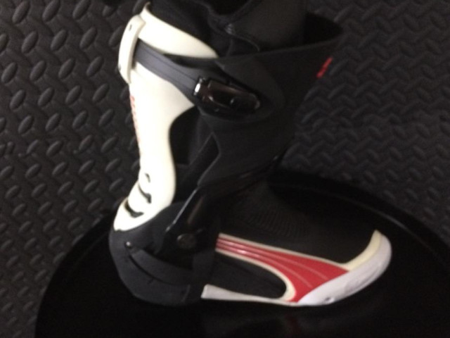 PUMA 1000 Motorcycle Boots Black Red/White EU41 UK Men's Size 7 6