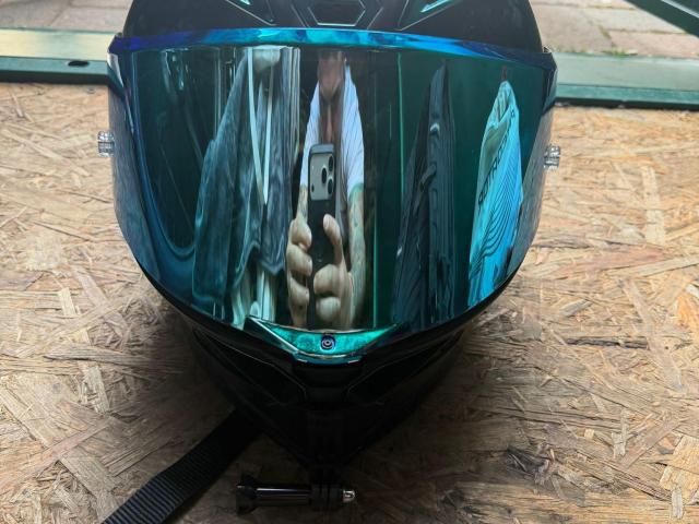 Leather suite, Airbag Jacket, Helmet and Gloves (All almost new) 5