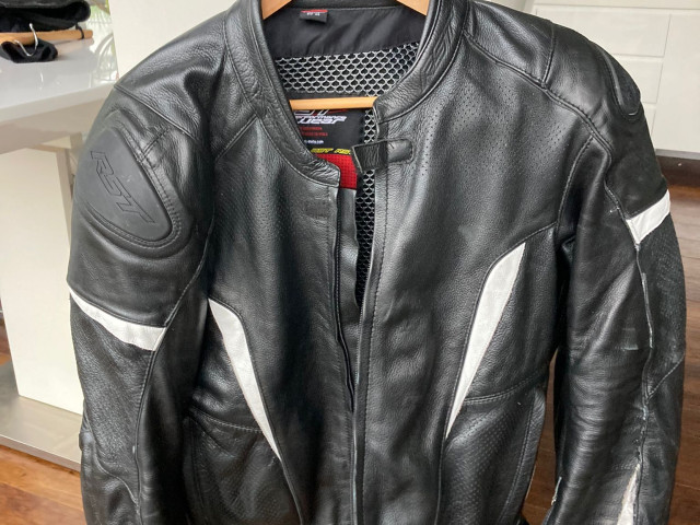 RST GT Two Piece Leathers.  Size 46 in Jacket and 34 ins Trousers 2