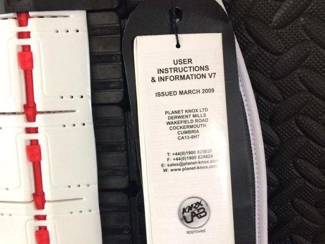 KNOX AEGIS BACK PROTECTOR (RED SPINE) SIZE 8 2