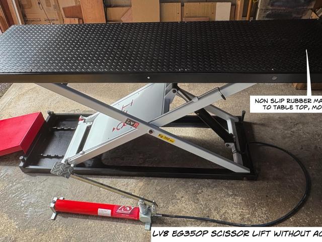 LV8 EG350P - 350Kg - Motorcycle Scissor Lift 1