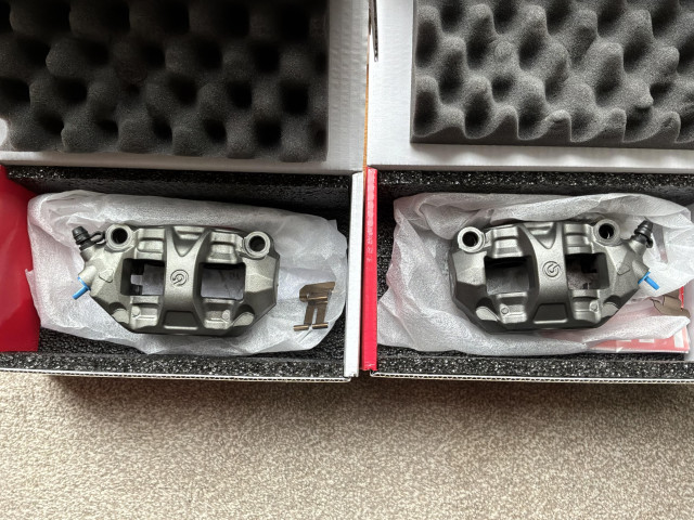 Ducati Brembo M50 Front Brake Calipers 100mm 1 Ducati Brembo M50 Front Brake Calipers 100mm 1