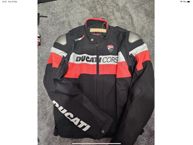 Brand new Dainese ducati Corse textile jacket with tags 0