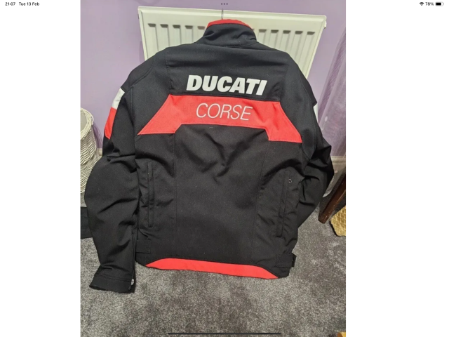 Brand new Dainese ducati Corse textile jacket with tags 1
