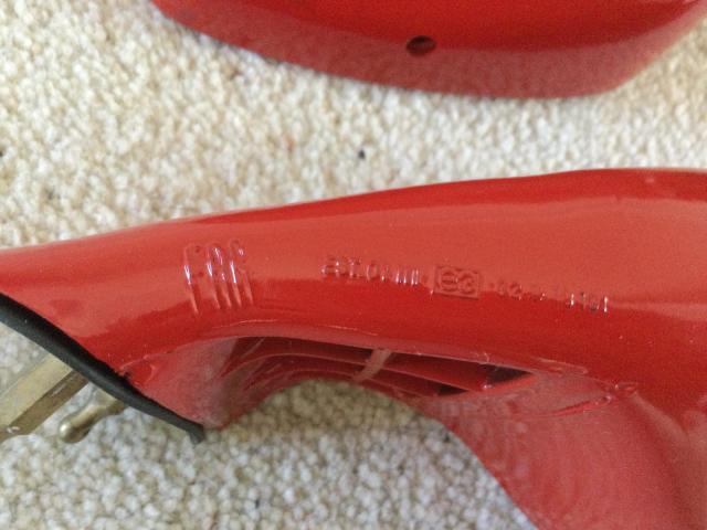 Used genuine "FAR" 748 916 996 998 red mirrors. 2
