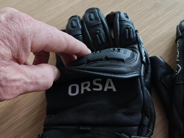Knox Orsa MK3 Leather Motorbike Gloves. Medium. 1