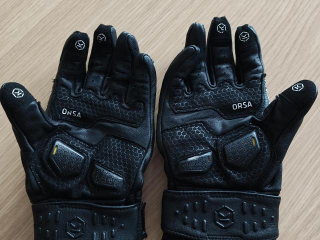 Knox Orsa MK3 Leather Motorbike Gloves. Medium. 2