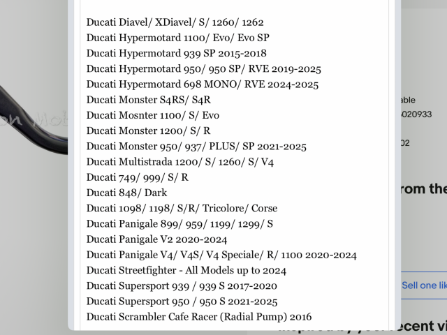 TWM Folding Adjustable Levers Clutch & Brake LDD LDS R 02 Ducati 4