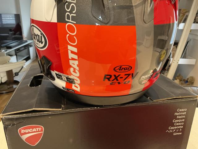 DUCATI ARAI RX-7V EVO CORSE POWER HELMET Large 3
