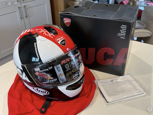 DUCATI ARAI RX-7V EVO CORSE POWER HELMET Large 1