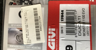 Givi BF09 Fitting Kit for Monsters 696, 796, 1100 Evo