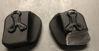 Ducati semi-rigid side panniers and rack for Monster 1200