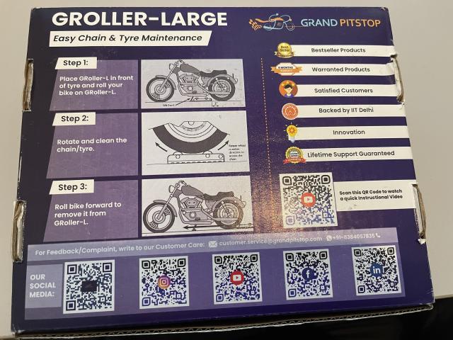 Groller Tyre, Wheel Chain Maintenance Roller 3