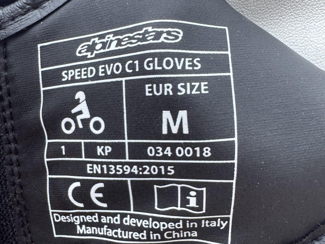 Ducati Speed Evo C1 Gloves Red / White / Black 2