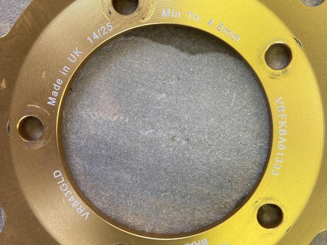 EBC Brake Discs 320mm Vee Series Gold Centre  (EBCVR843GLD) 0