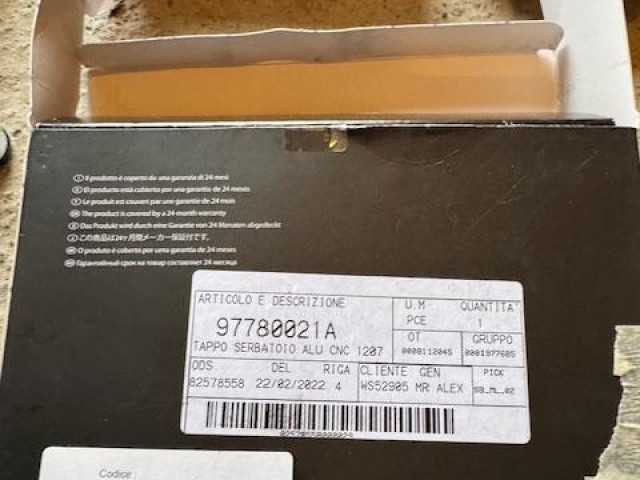 Ducati Diavel Nera Limited Edition Spare original parts NEW 7