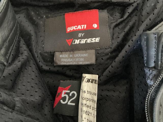 Dainese Ducati Speed 09 leather jeans size EU52 3