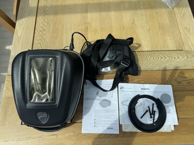 Ducati Tank Pocket Bag with Tank Lock Flange 1