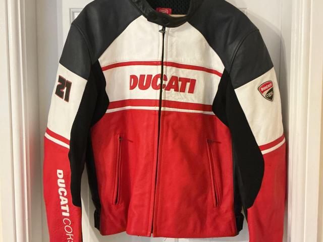 Dainese Ducati Troy Bayliss 1098r leather jacket size EU58 1
