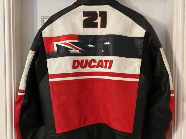 Dainese Ducati Troy Bayliss 1098r leather jacket size EU58 0