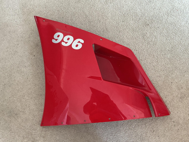 Genuine Ducati 996 upper left fairing panel 0 Genuine Ducati 996 upper left fairing panel 0