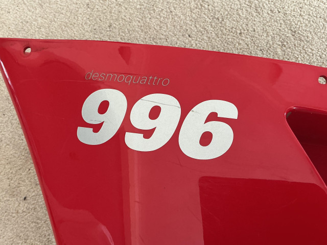 Genuine Ducati 996 upper left fairing panel 2 Genuine Ducati 996 upper left fairing panel 2