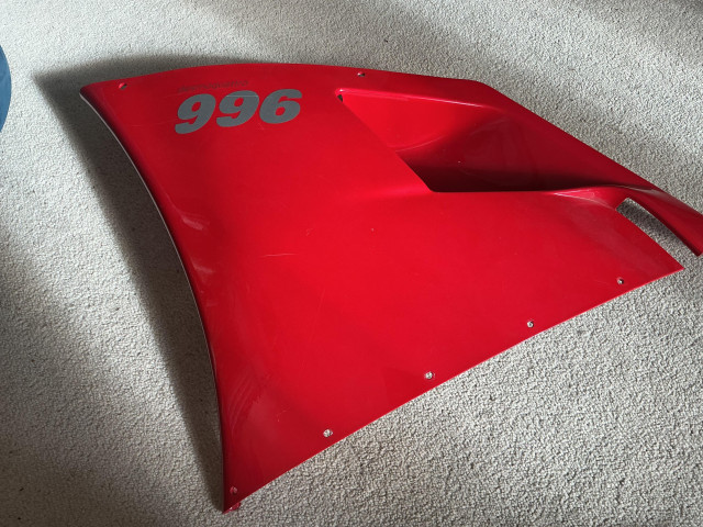 Genuine Ducati 996 upper left fairing panel 3 Genuine Ducati 996 upper left fairing panel 3