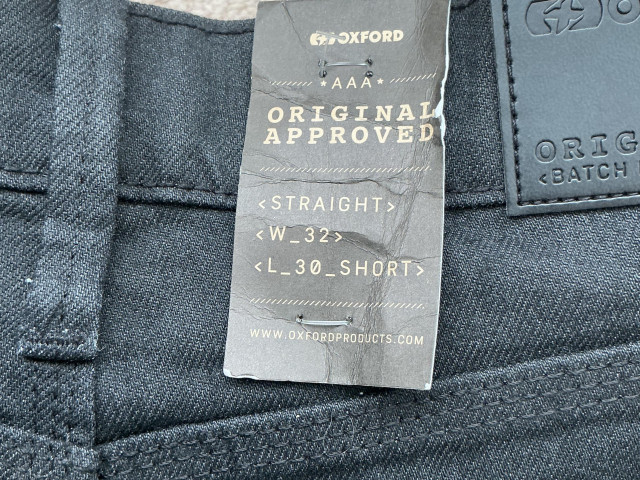 Brand new Oxford AAA protection straight leg black jeans size 32” waist 30” leg (short) 4 Brand new Oxford AAA protection straight leg black jeans size 32” waist 30” leg (short) 4