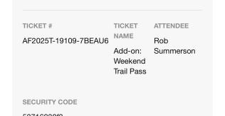 ABR full ticket with trail pass