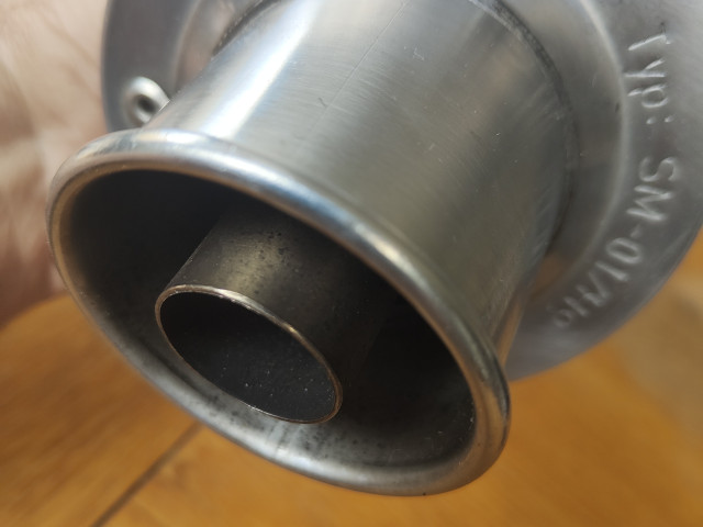 50mm Sil Brushed Steel Exhaust 10