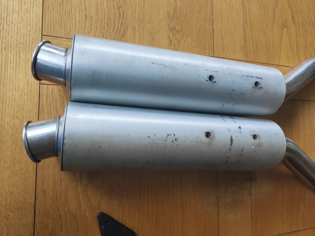 50mm Sil Brushed Steel Exhaust 4