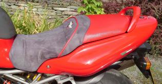 Supersport SSie seat, professionally recovered