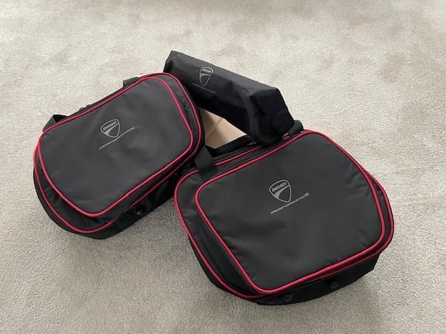 Mutistrada V4 Genuine Top Box and Pannier inner bags 1