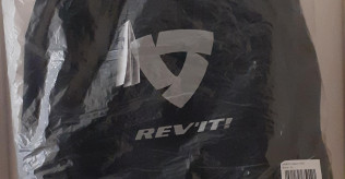Rev'it Iridium H2O Waterproof Motorcycle Jacket Black Size XL