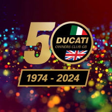 Ducati Owners Club GB 50th Anniversary Party Invite