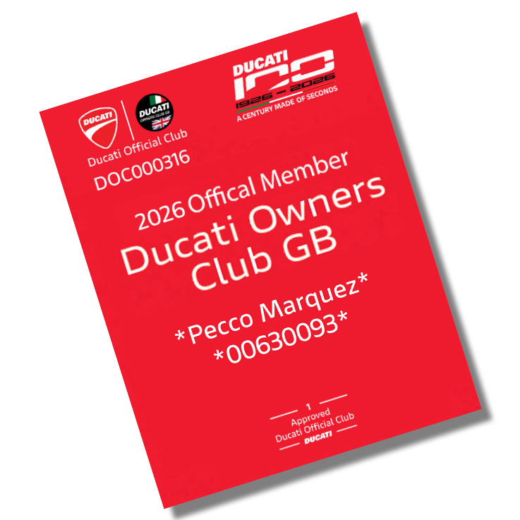 Ducati Official Club card 2026 now available to download