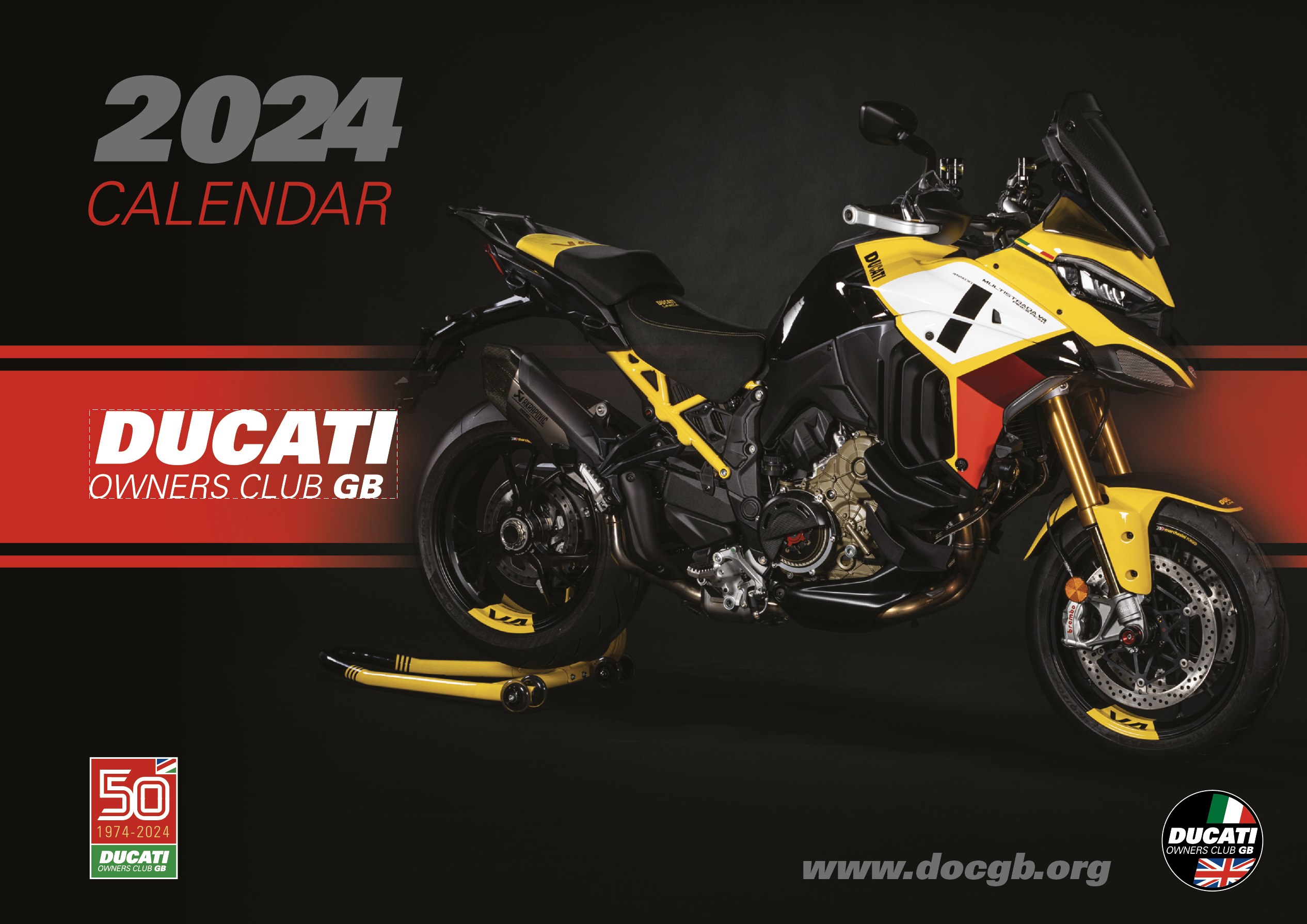 Ducati Owners Club GB Official 2024 Calendar cover
