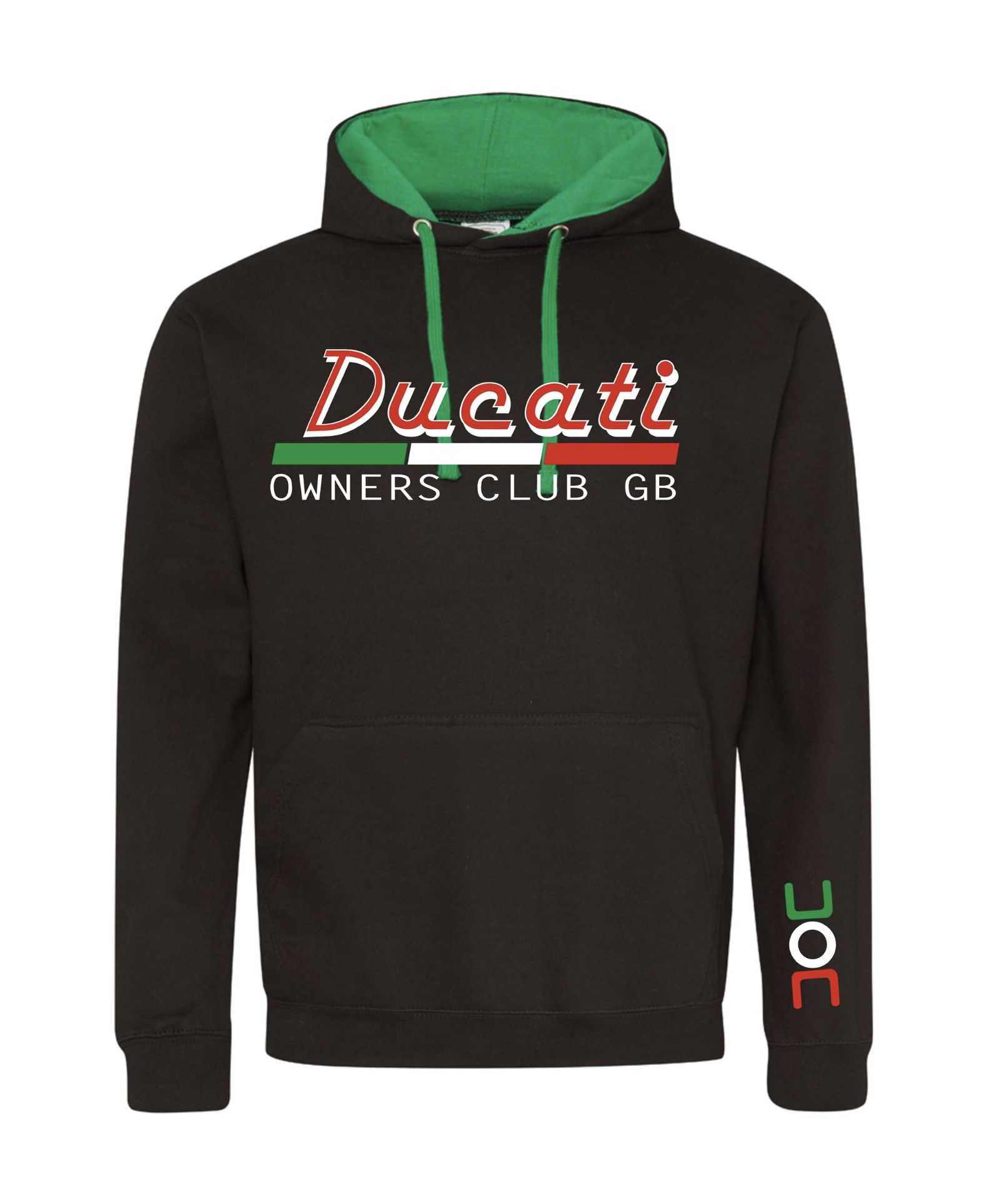 DOC GB Black/Green Script Hoody S-5XL