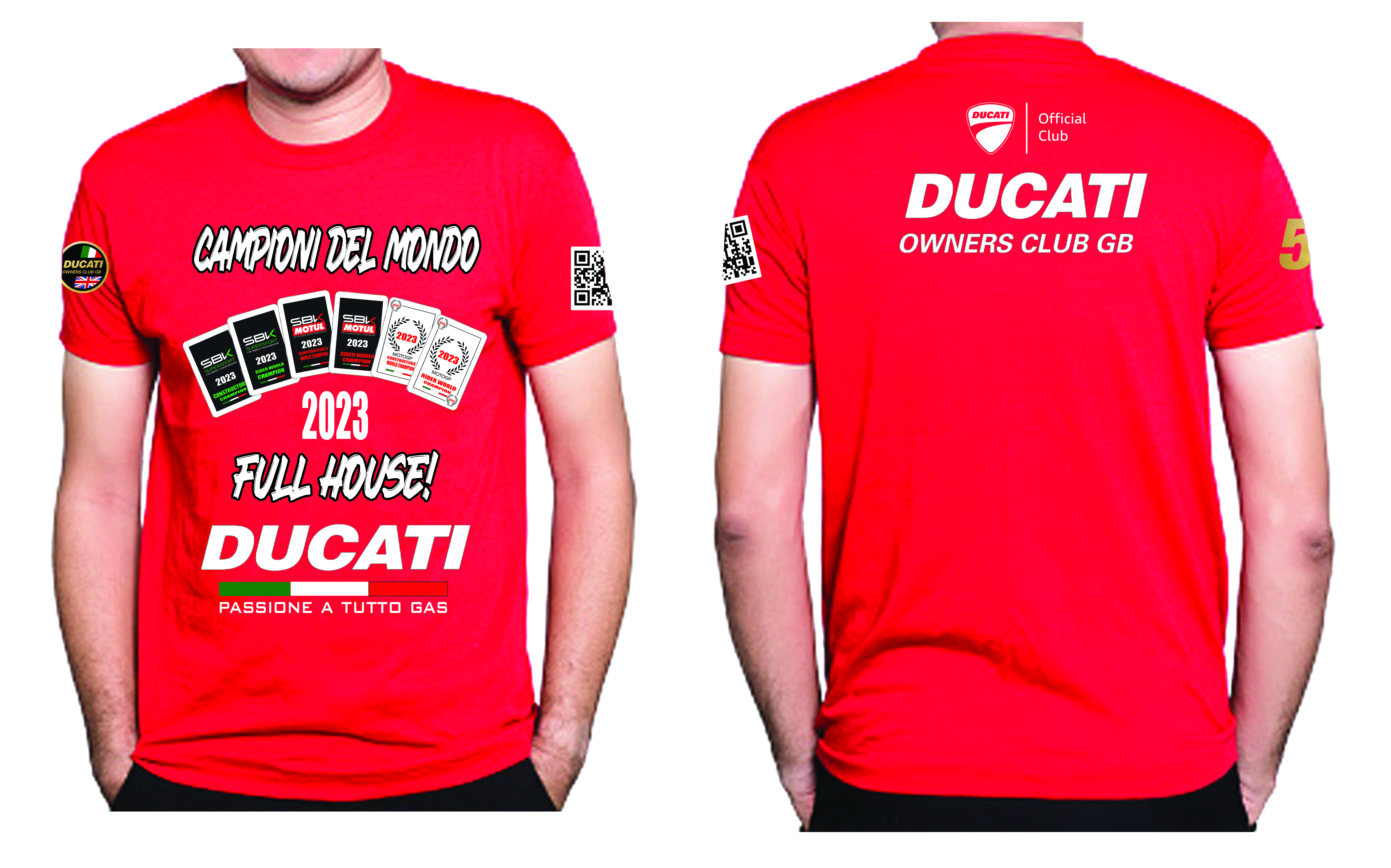 Ducati Champions Full House T-Shirt Red