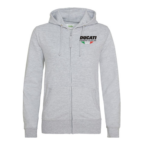 Ladies Grey Zip up Hoody Xsmall-XLarge