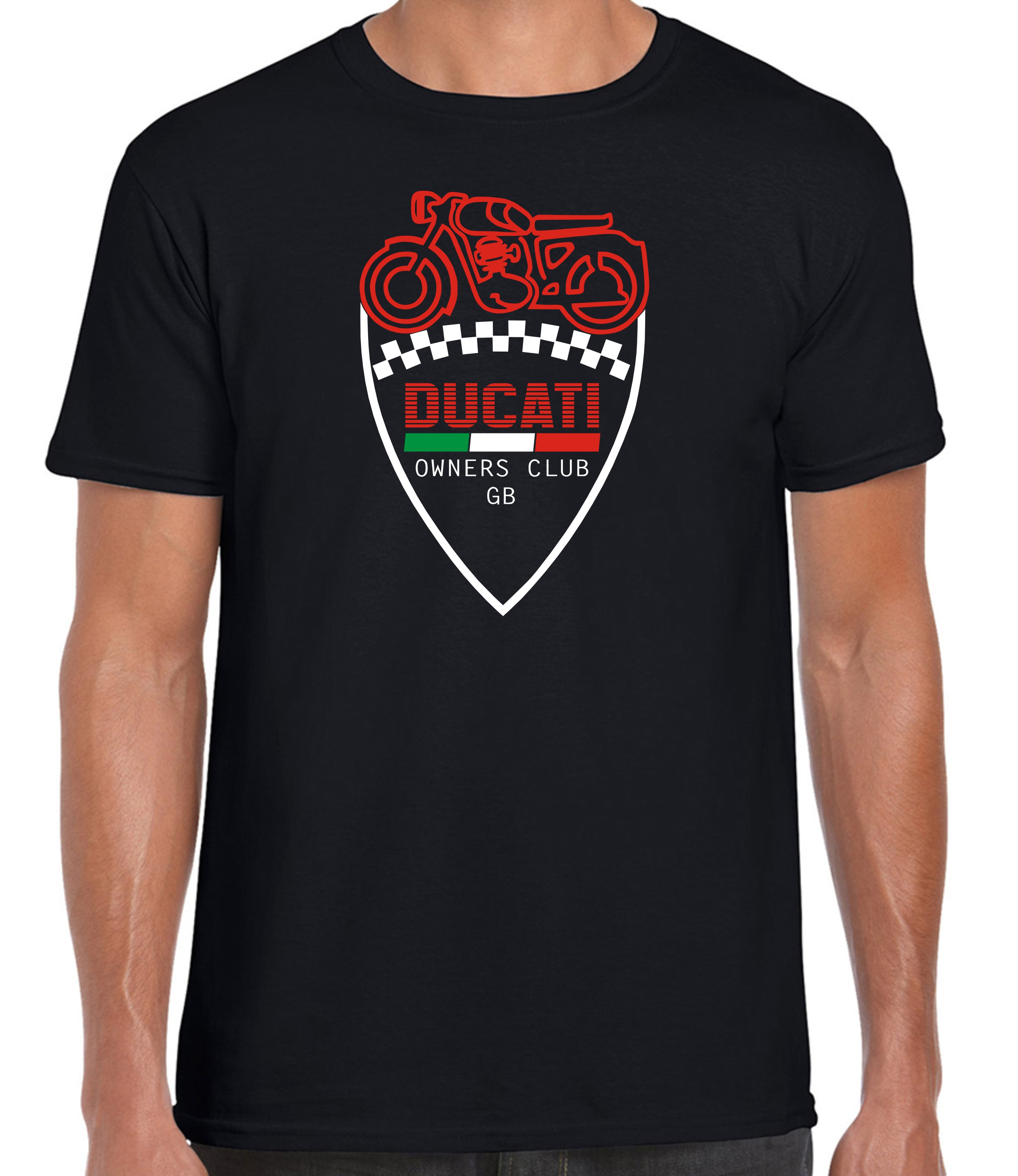 DOC GB Retro Shield Black Adult T-shirt 100% cotton S-5XL