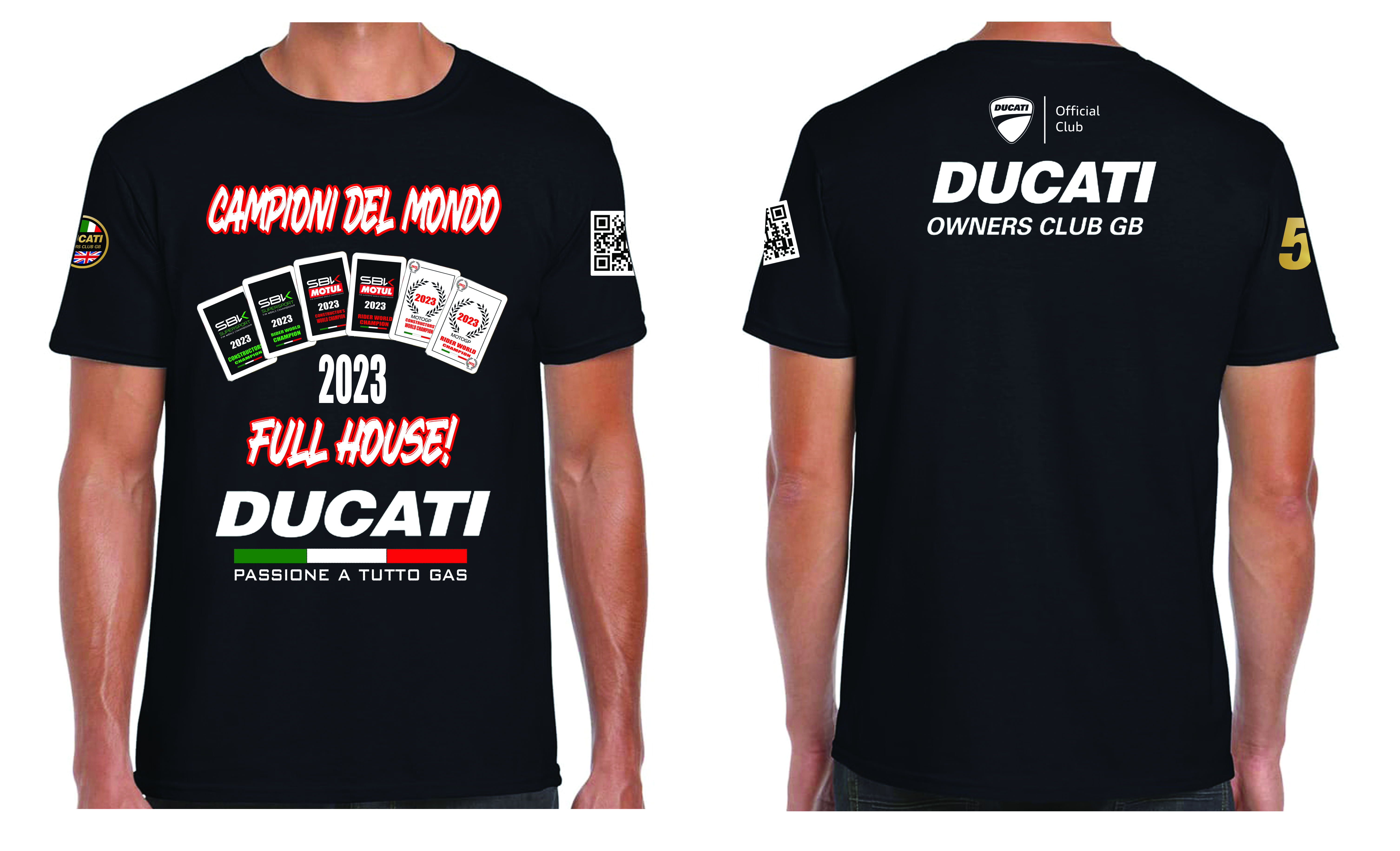 Ducati Champions Full House T-Shirt Black