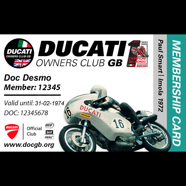 Revised DOC GB Membership Cards