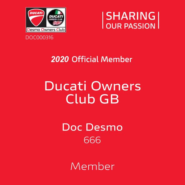 2020 Desmo Owners Club 'Factory DOC' cards now available to download