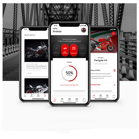 MyDucati App all post 1946 motorcycles now included