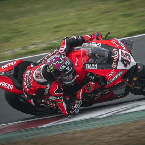 Intensive work at the Misano World Circuit for Scott Redding, Michael Rinaldi and the Aruba.it Racing - Ducati team
