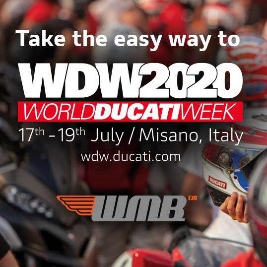Ducati UK confirm UK travel support / logistics for World Ducati Week 2020